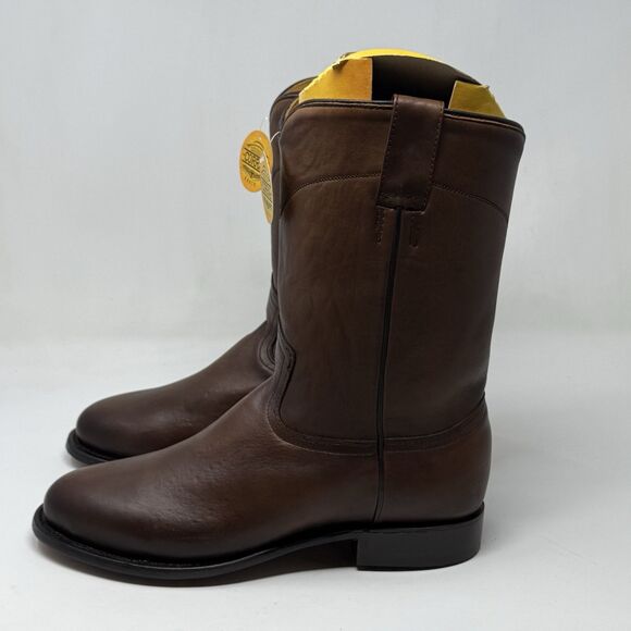 Corral A4068 Cowboy Roper Boots Mens 10 EE Brown Cow Leather Mid Calf Western - Picture 2 of 15